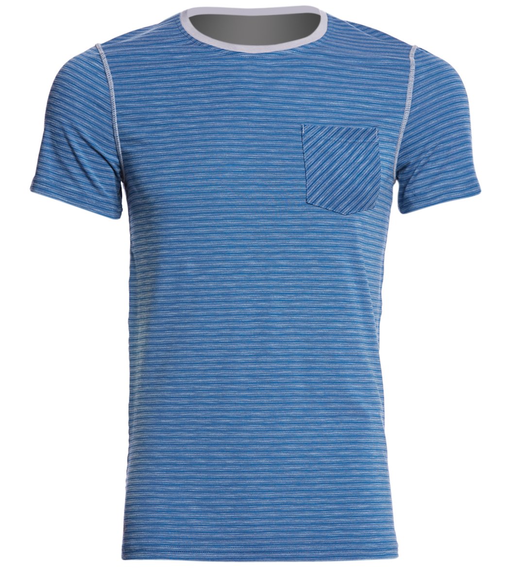 Manduka Men's Transcend Performance Stripe Tee
