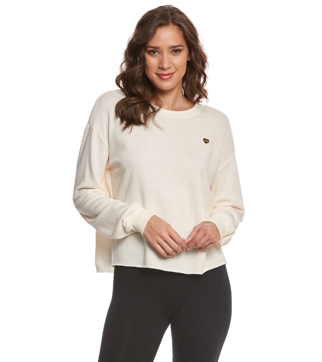 Spiritual Gangster Good Vibes Arch Crop Pullover