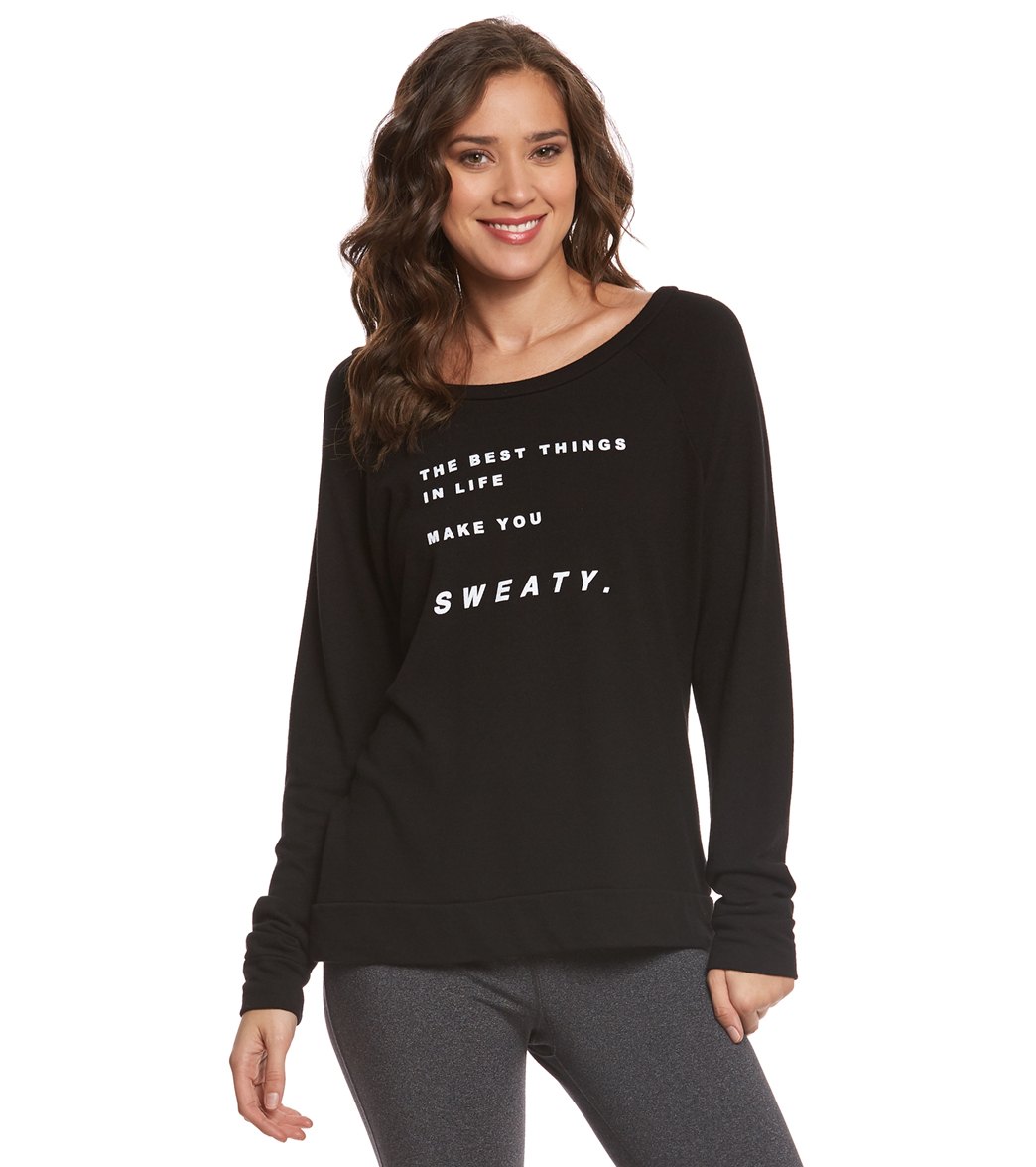 Good hYOUman Best Things In Life Yoga Pullover