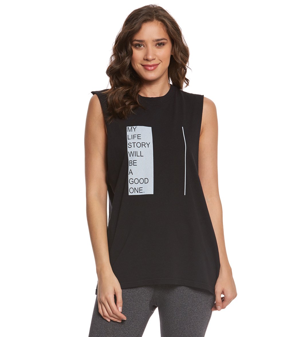 Good hYOUman My Life Story Muscle Tee