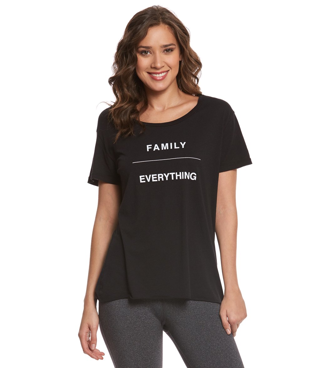 Good hYOUman Family Over Everything Yoga Short Sleeve Tee