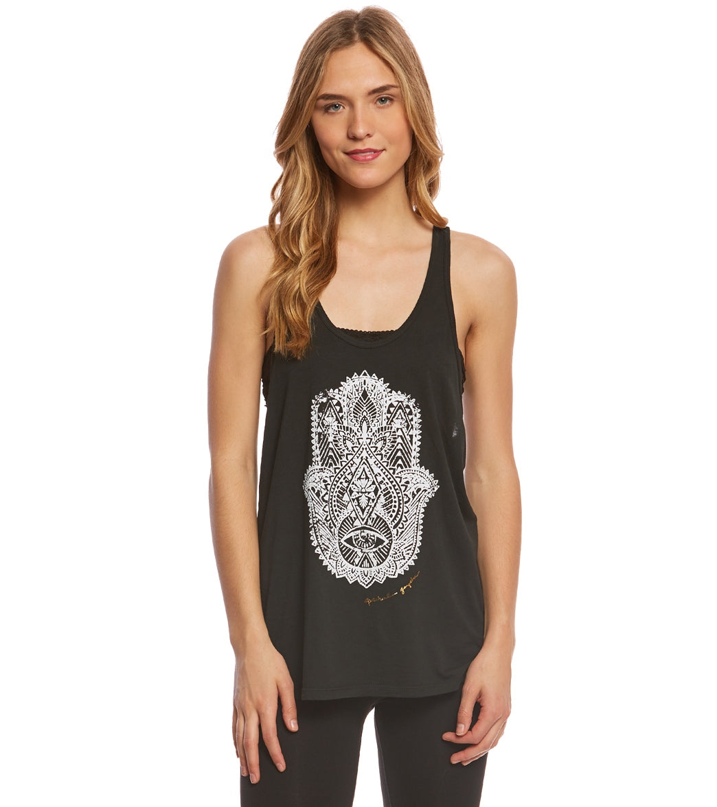 Spiritual Gangster Hamsa Eye Stamp Muscle Tank