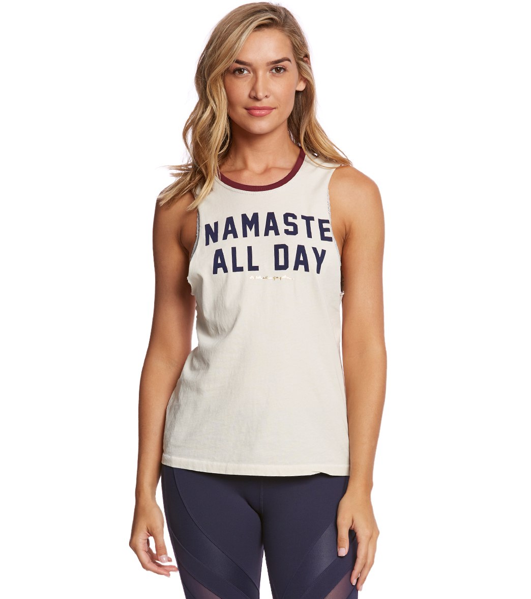 Spiritual Gangster Namaste All Day Rocker Muscle Tank