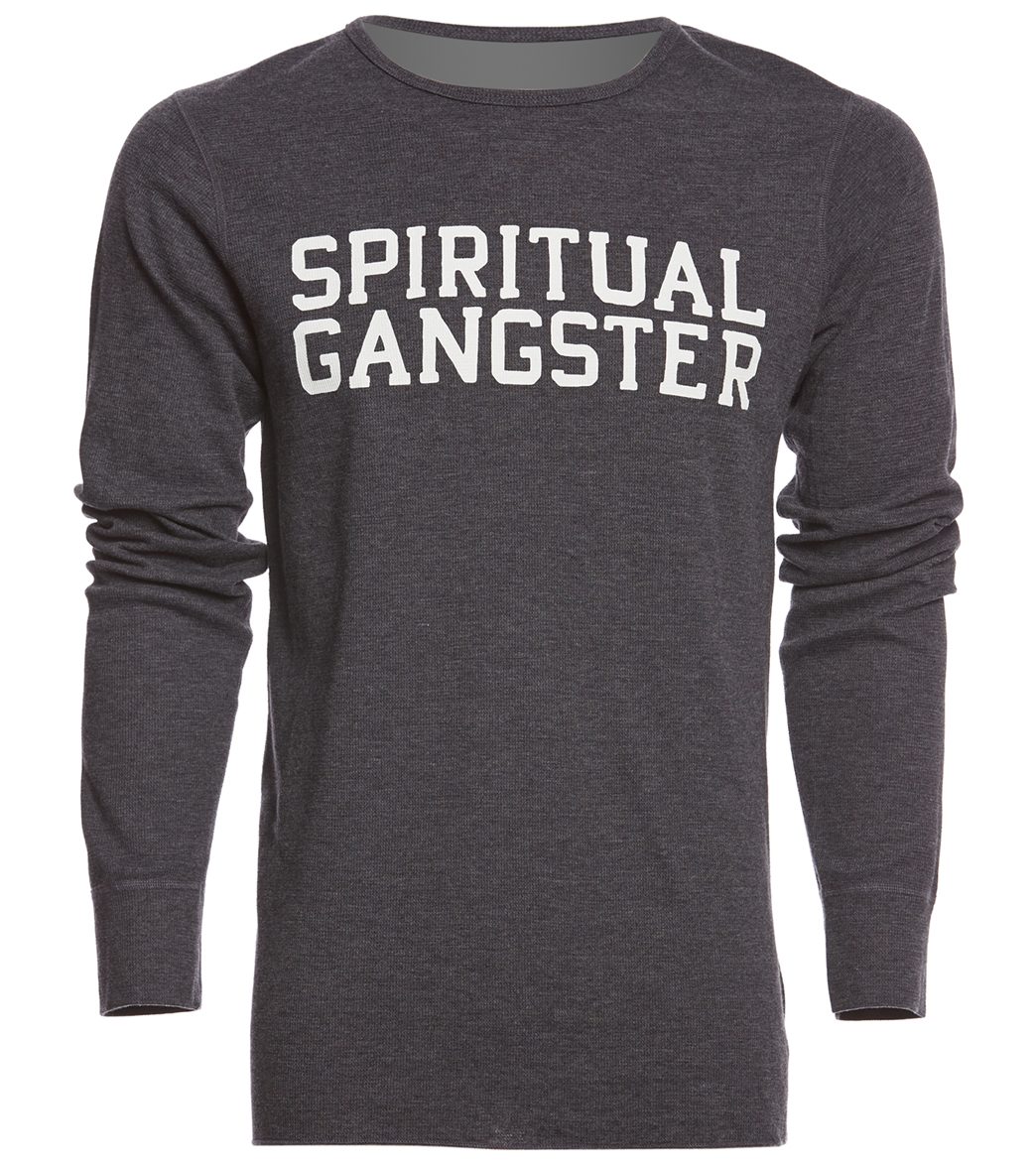 Spiritual Gangster Men's SG Varsity Thermal Yoga Long Sleeve
