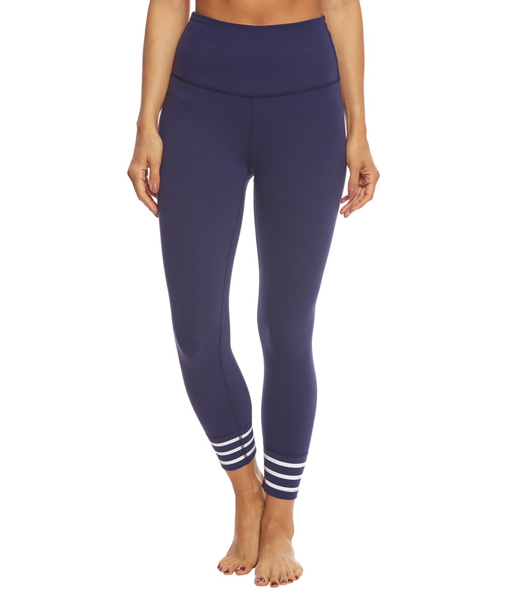 Beyond Yoga Kate Spade Sailing Stripe High Waisted Yoga Capris