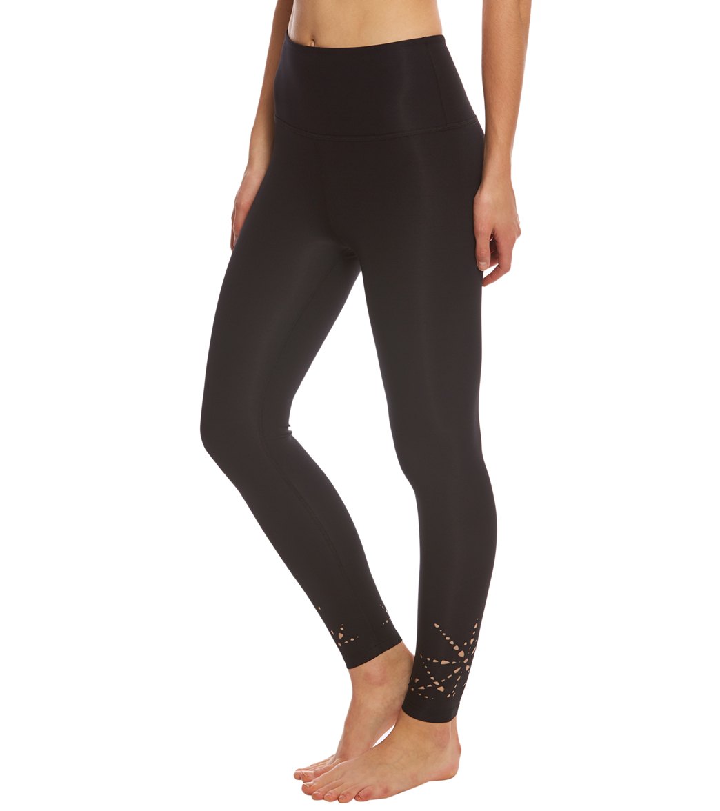 Beyond Yoga Knit Down High Waisted 7/8 Yoga Leggings