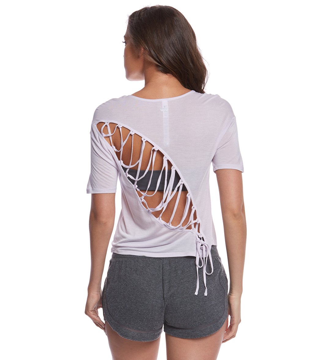 Alo Yoga Entwine Yoga Short Sleeve Top