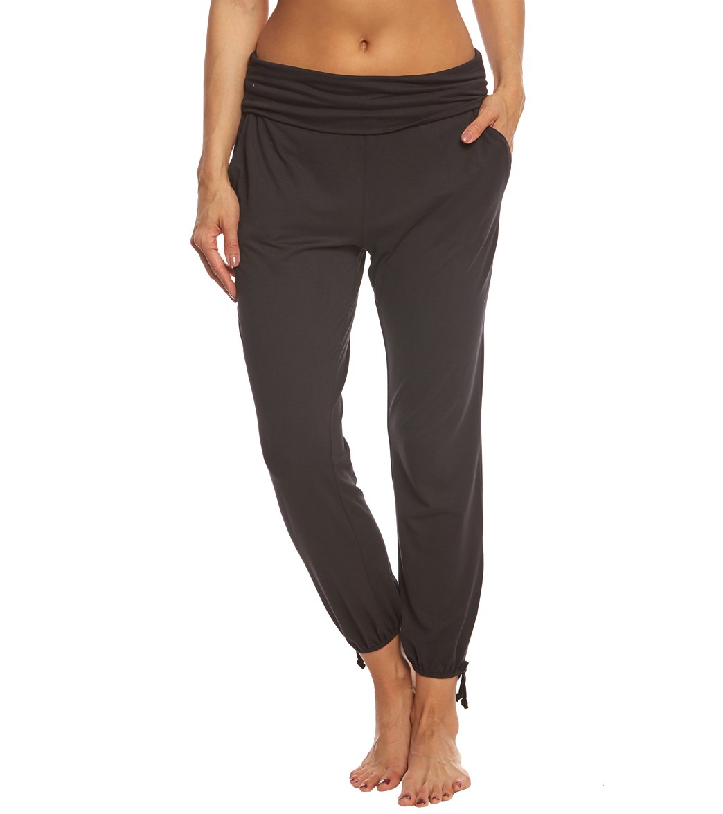 Betsey Johnson Performance Foldover Ankle Tie Joggers