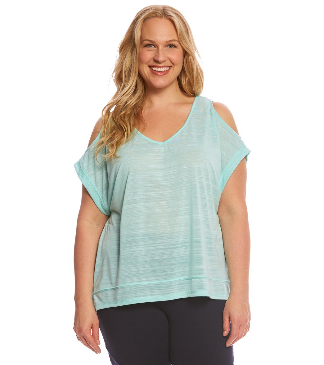 Balance Collection Plus Cold Shoulder Dolman Tee
