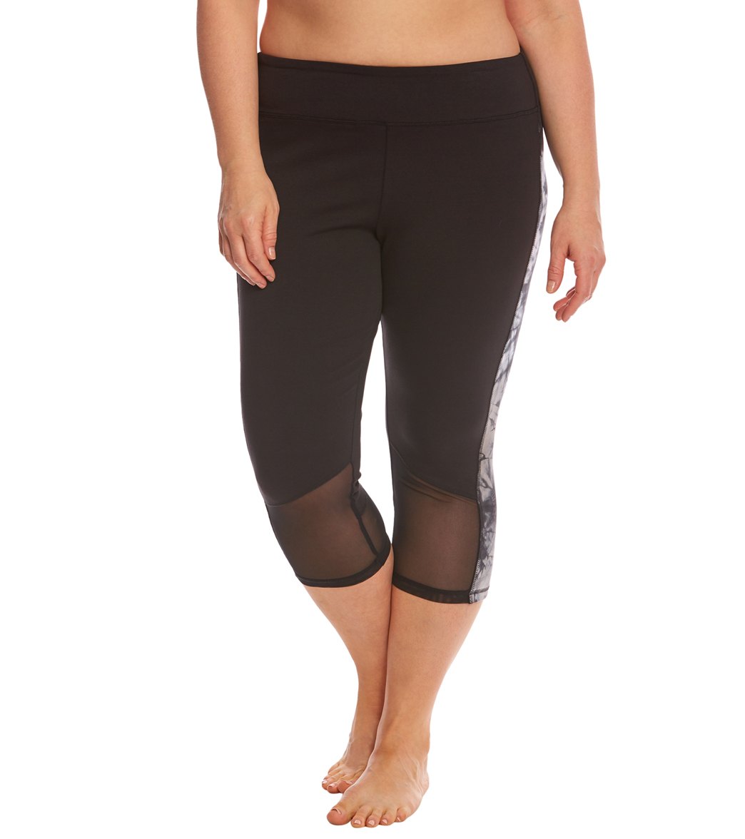 Balance Collection Plus Size Vicki Tie Dye Yoga Capris